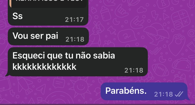 Acho lindo meus ex casando, virando pai…