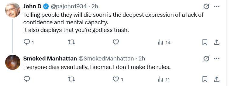 Trash is pervasive on X
