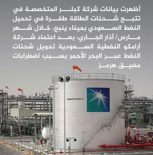 fff_fff66's tweet photo. @investorWR @AmrSayed موتو بغيضكم انتم والطعمية المصري الخايب اللي مرتوت لكم 
كشفت بيانات شركة "كبلر" المتخصصة في تتبع شحنات الطاقة عن قفزة غير مسبوقة في تحميل النفط السعودي بميناء ينبع خلال شهر مارس/آذار 2026 https://t.co/mvPXxsJoVg