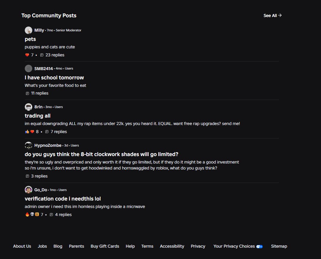 Roblox Trading News | Rolimon's tweet media