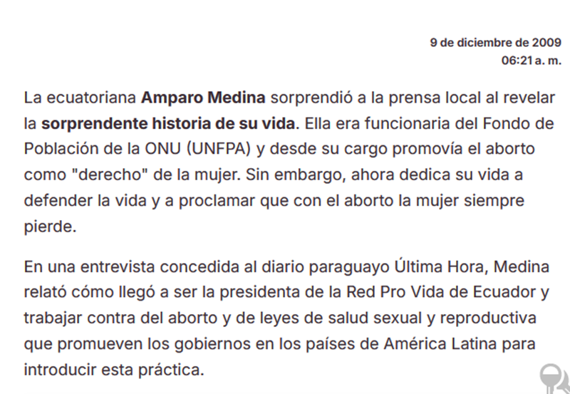 DraDianaRF's tweet photo. @Miyibue Ella es #AmparoMedina ex gerrillera #AlfaroVive desde gob LFC, en 1990 pasó a la #ONU y trabajó en #PROaborto en muchos países de América Latina, hasta 2004... luego se arrepintió y pasó a ser 👉#ProVida, y en Ecuador 2009 bajo el Gob RC "defendía la vida" desde la concepción!!🧐 https://t.co/AVz7zIpdqZ