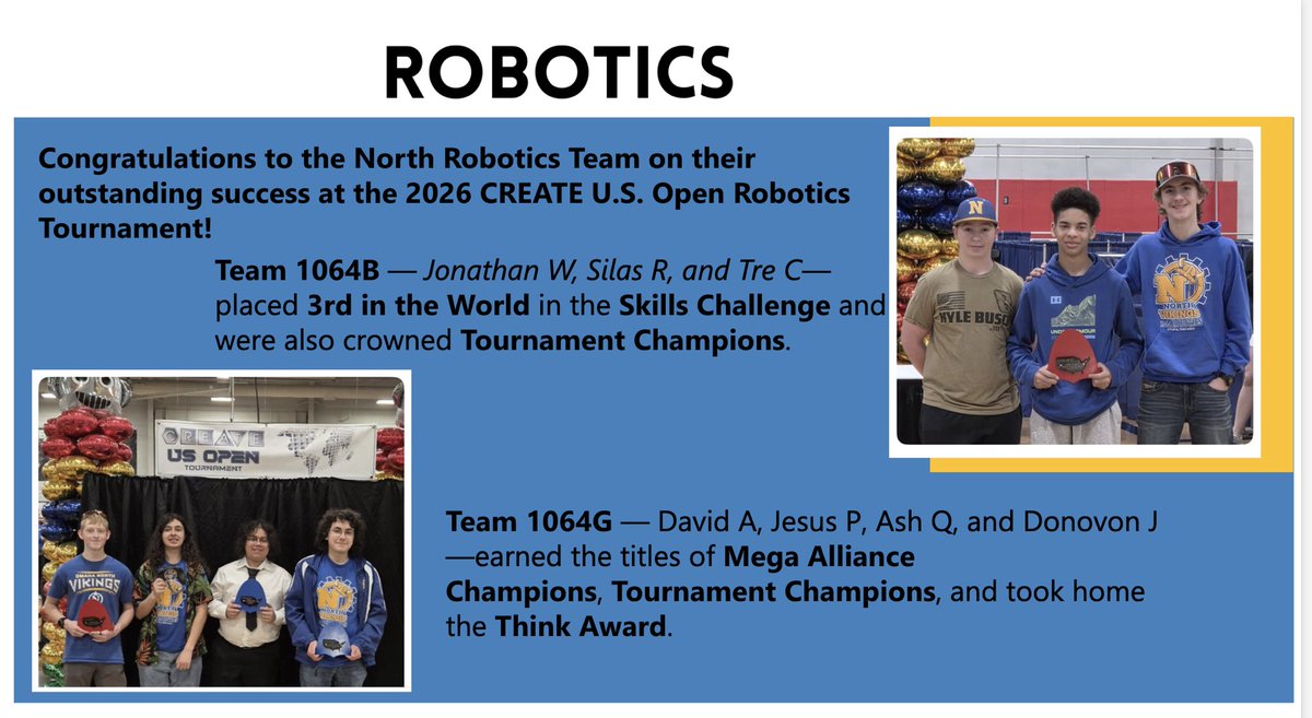 North High School tweet media