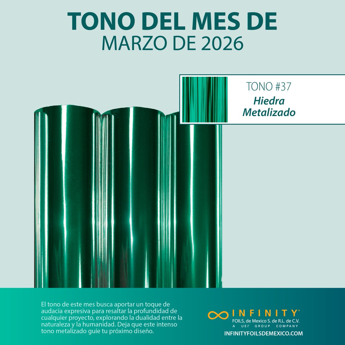 FoilsInfinity's tweet photo. Crea diseños resistentes e intensos con nuestro tono del mes, de una profundidad extraordinaria: Ivy Metallic en el tono 37 ✨

¡Compra los tonos de moda de este mes en https://t.co/HBvSK3twzc! https://t.co/14g7Id7YZL
