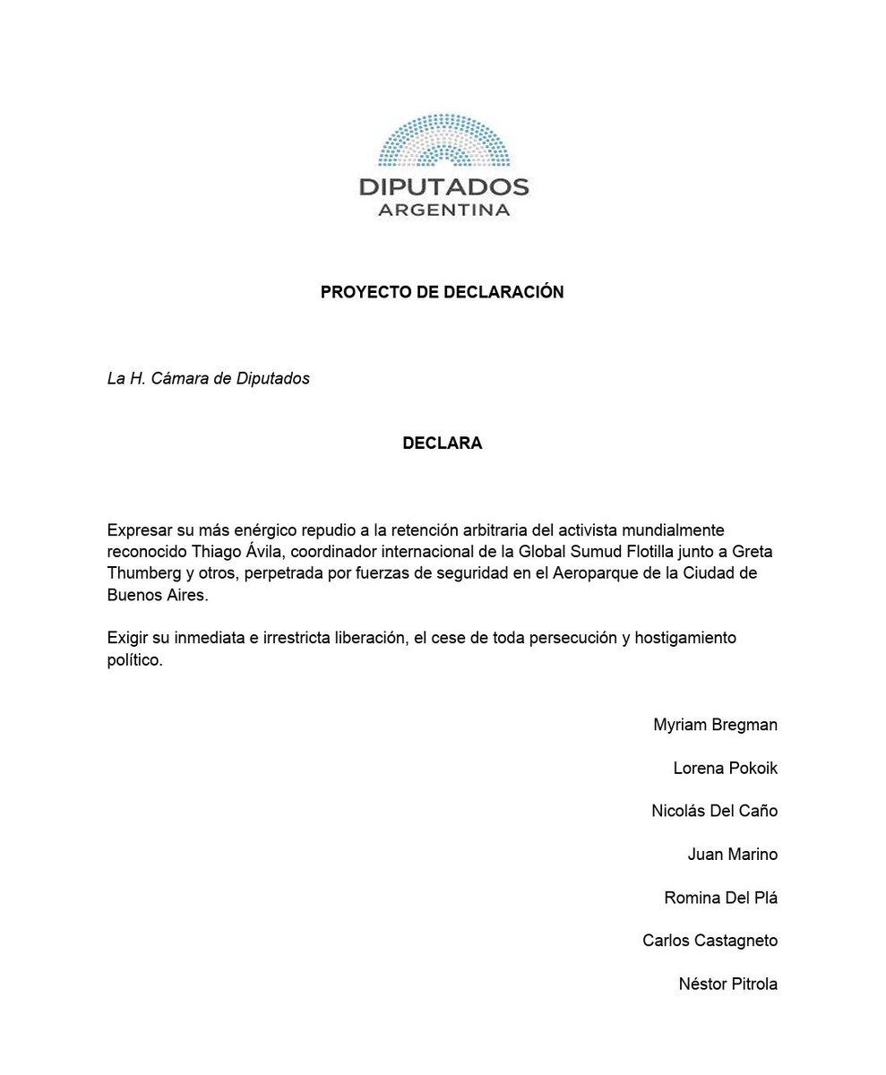 Myriam Bregman tweet media