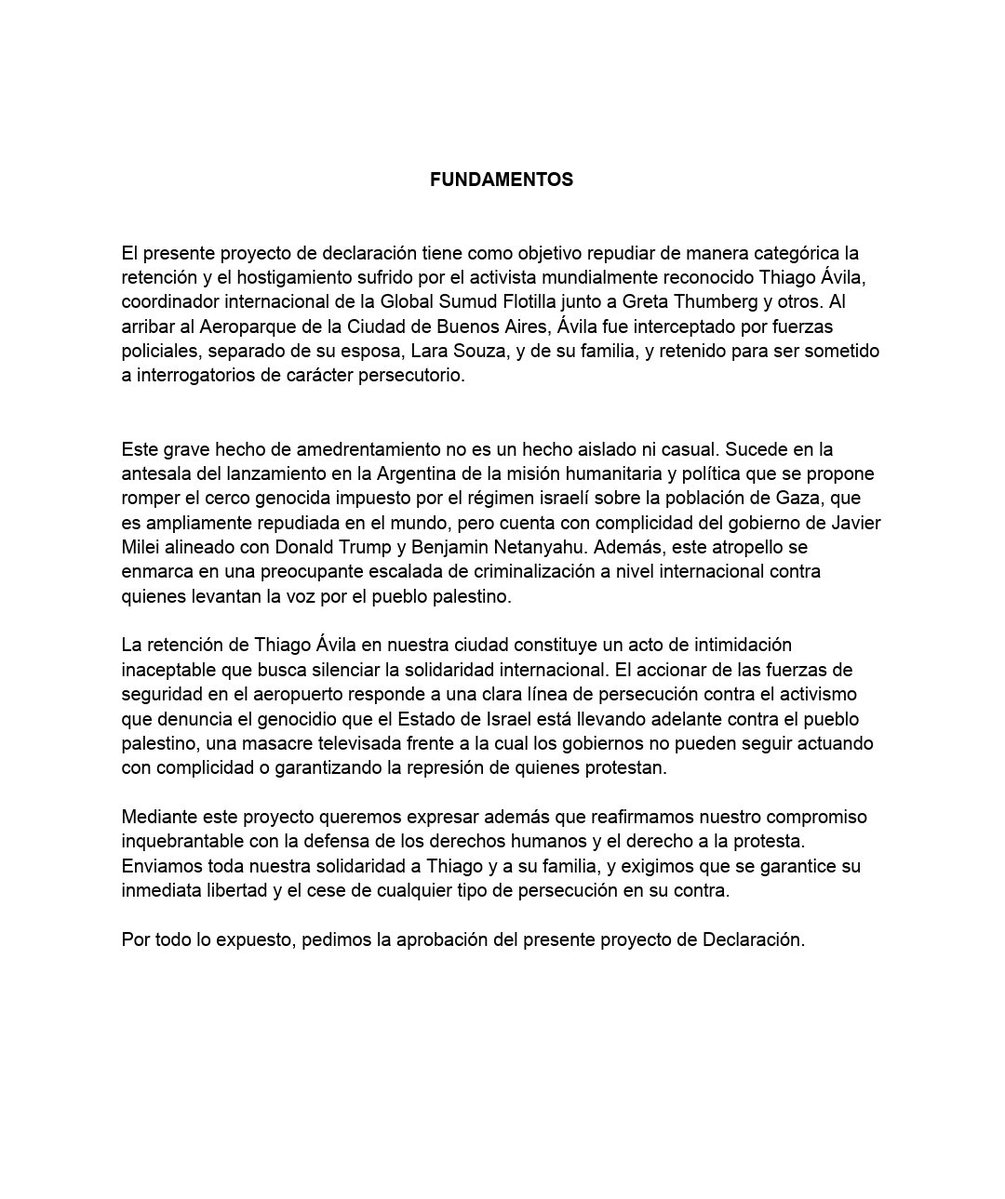 Myriam Bregman tweet media