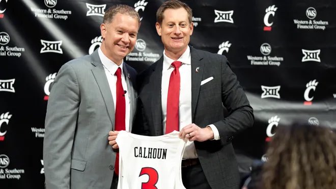 UCBarstool's tweet image. Bearcats Basketball new head Coach Jerrod Calhoun will be a guest on New Heights pod tomorrow hosted by the Kelce brothers. 

It’s the #1 sports podcast in the country 👀