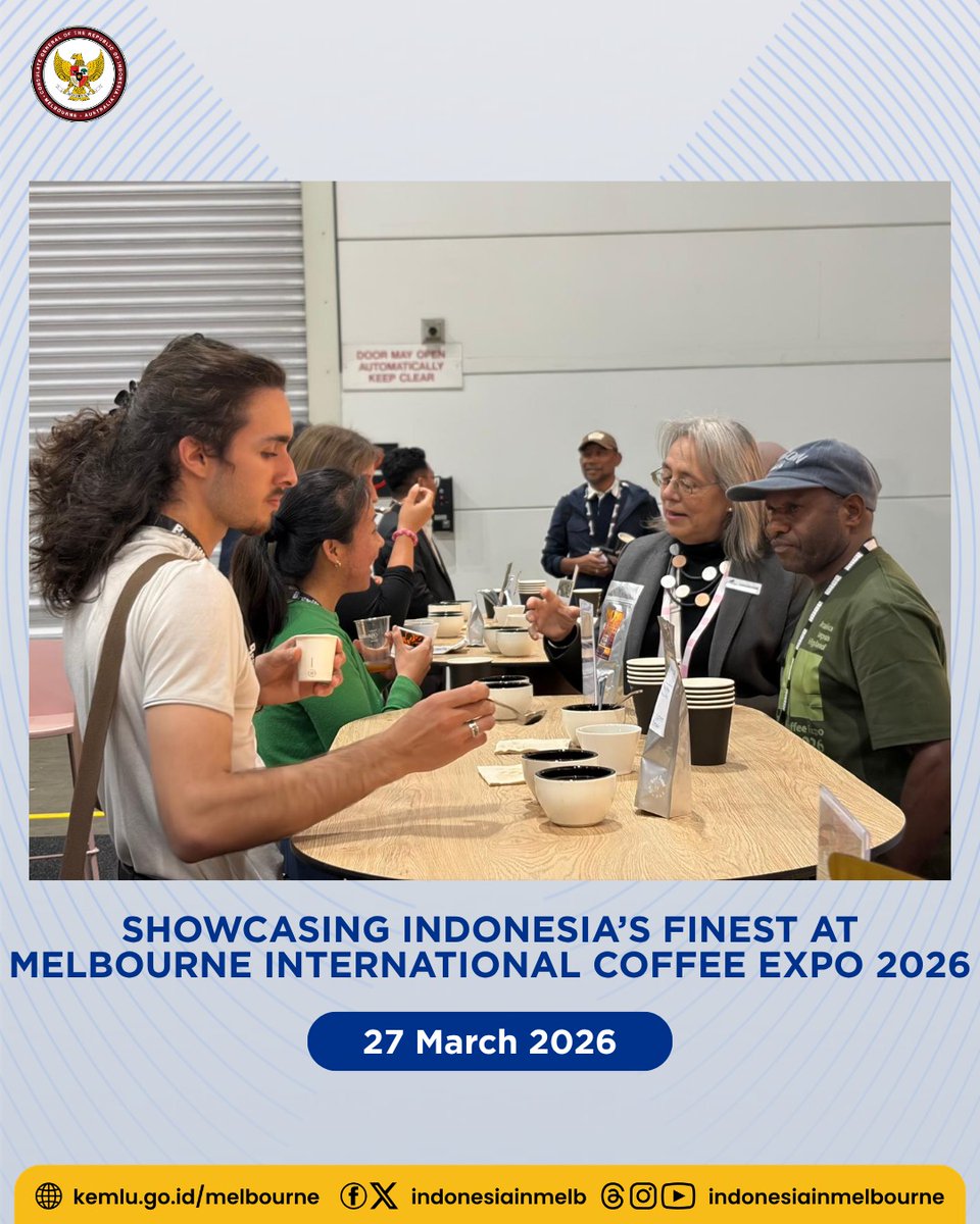 IndonesiaInMelb's tweet image. Indonesia Shines at Melbourne International Coffee Expo 2026 - A Wrap! 

Read the full article: 
kemlu.go.id/melbourne/beri…

#IniDiplomasi #IndonesiaUntukDunia #DemiNKRI #IndonesianWay #RintisKemajuan