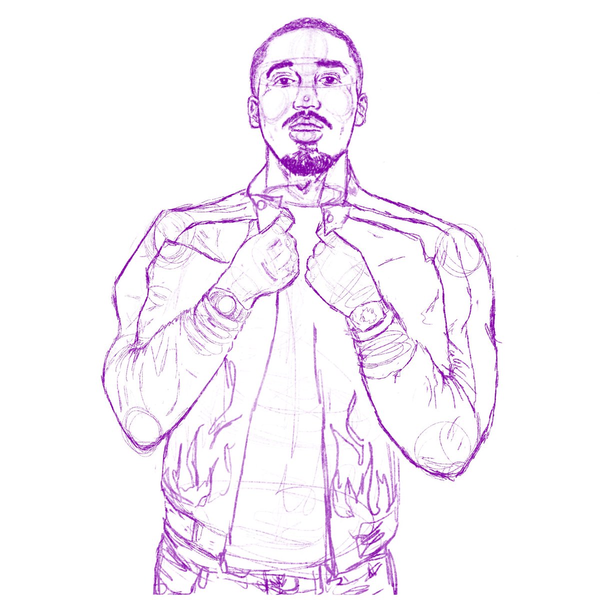artfonfa's tweet photo. can still draw 🔥 @MikeSherm_ #wip https://t.co/4mFAcWx4pM