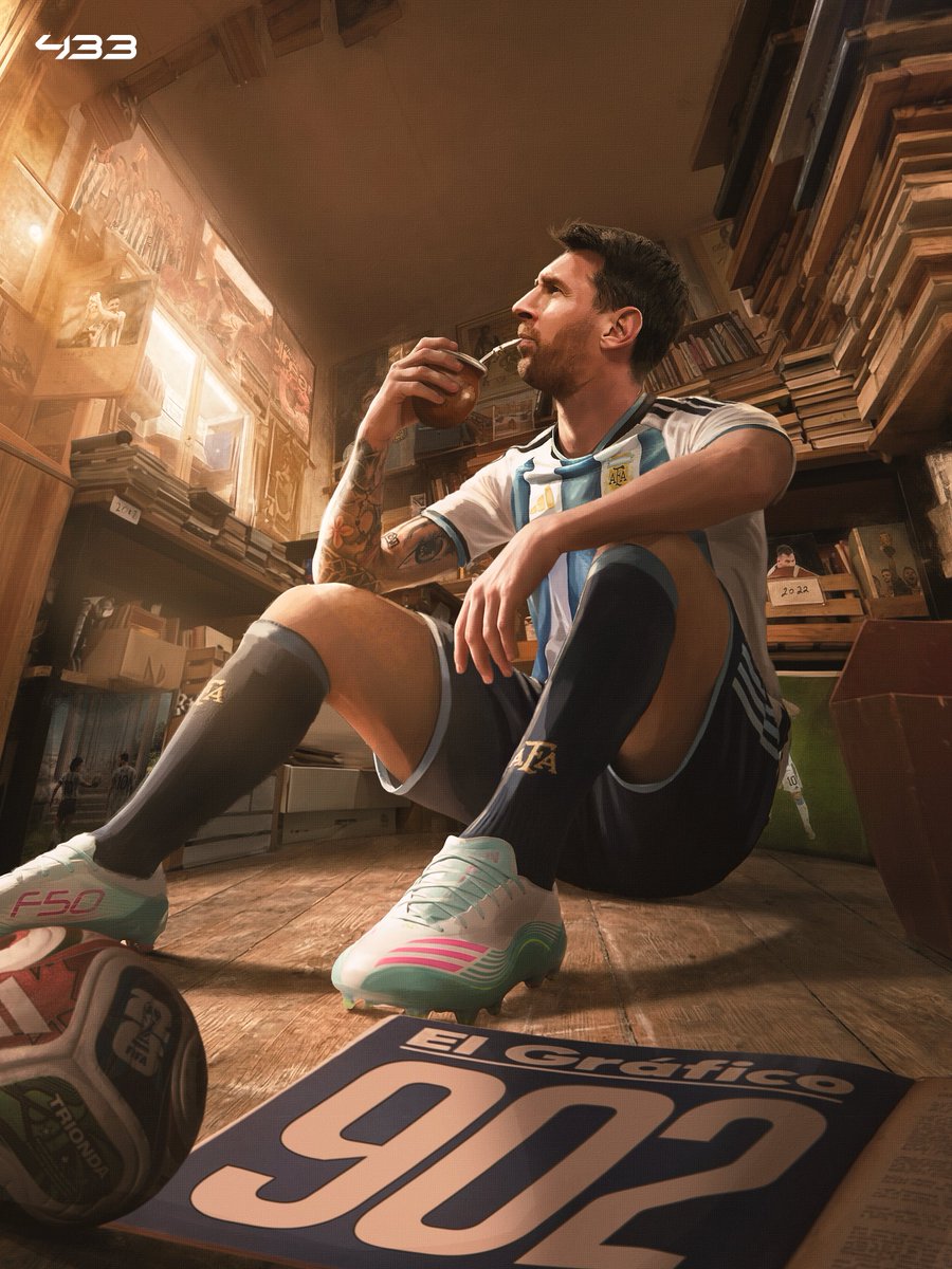 433's tweet photo. 🎶 𝑴𝑬𝑺𝑺𝑰, 𝑴𝑬𝑺𝑺𝑰, 𝑴𝑬𝑺𝑺𝑰 🎶

⚽➕🅰️ 𝗙𝗢𝗥 𝗟𝗜𝗢𝗡𝗘𝗟 𝗠𝗘𝗦𝗦𝗜 𝗜𝗡 𝗪𝗛𝗔𝗧 𝗖𝗢𝗨𝗟𝗗 𝗕𝗘 𝗛𝗜𝗦 𝗟𝗔𝗦𝗧 𝗘𝗩𝗘𝗥 𝗚𝗔𝗠𝗘 𝗜𝗡 𝗔𝗥𝗚𝗘𝗡𝗧𝗜𝗡𝗔 🇦🇷

And that's 9️⃣0️⃣2️⃣ career goals 😮‍💨 https://t.co/jNJPkObEPy