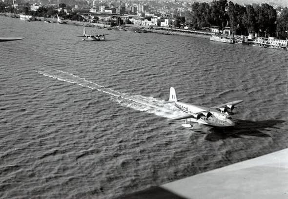 المطار النهرى بروض الفرج
القاهرة #مصر سنة 1940م