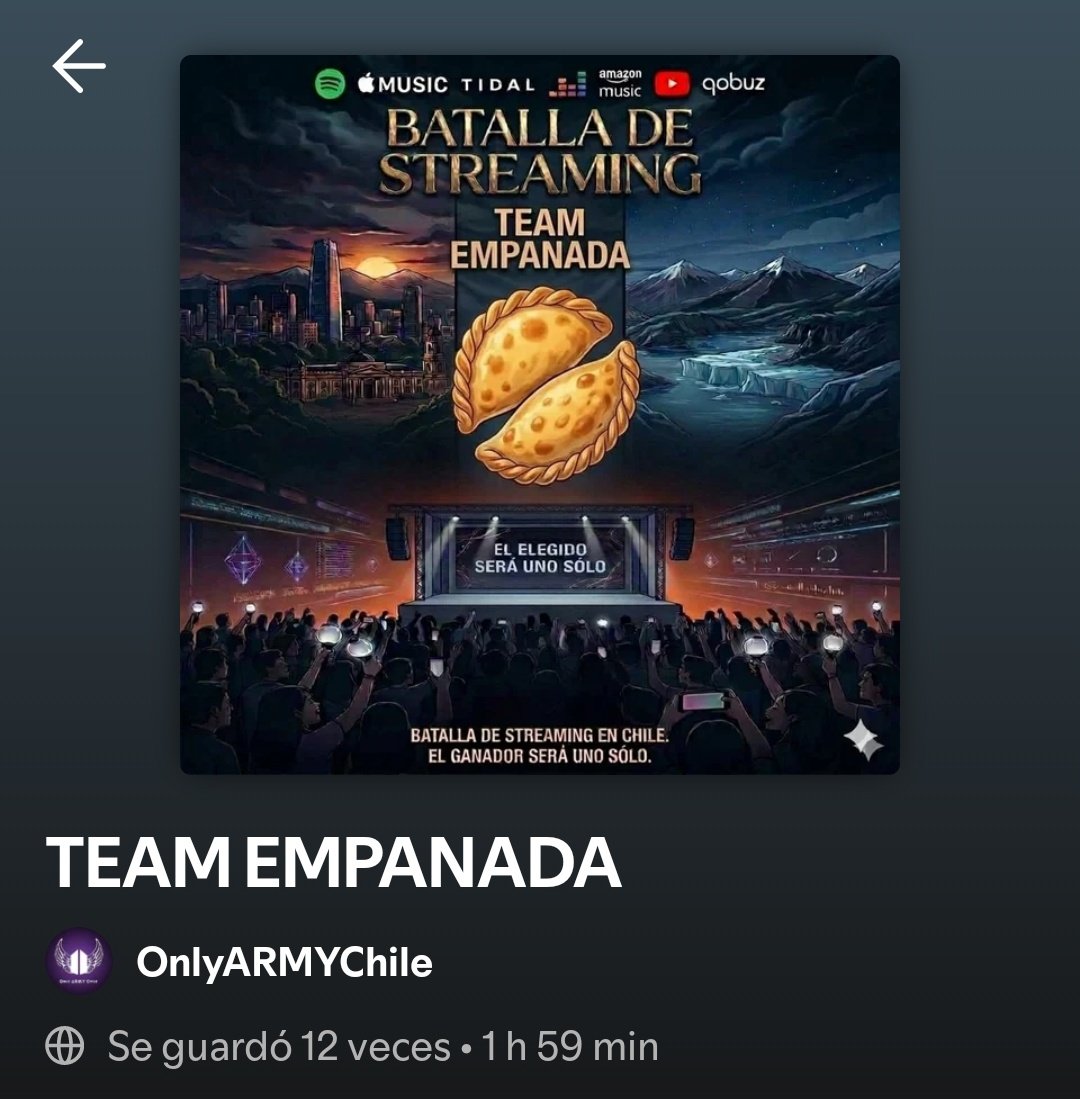OnlyARMYChile's tweet photo. ⚔️CH ARMY STREAMING BATTLE⚔️

❤️‍🔥ASÍ SE VEN LOS LIKES EN LAS PLAYLISTS POR TEAM!

⚔️COMENTA TUS CAPTURAS DE STREAM Y DIFUNDE! ❤️‍🔥🇨🇱⚔️

RECUERDEN QUE LOS LIKES ENTREGAN PUNTOS! https://t.co/MOFeI41Lr2