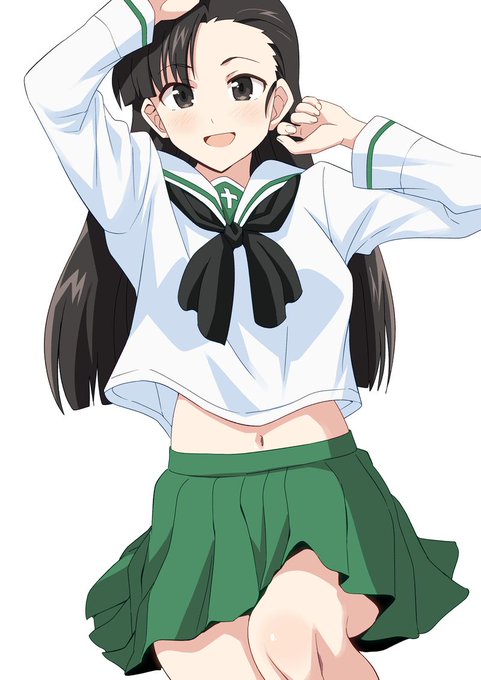 西絹代さん 大洗制服 