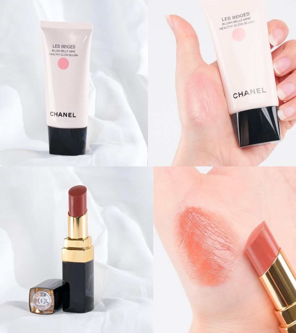 CHANEL マスカラ.フェイスパウダー2点セット CHANELのバスケットポーチ付きセット可愛すぎない？！？リップ