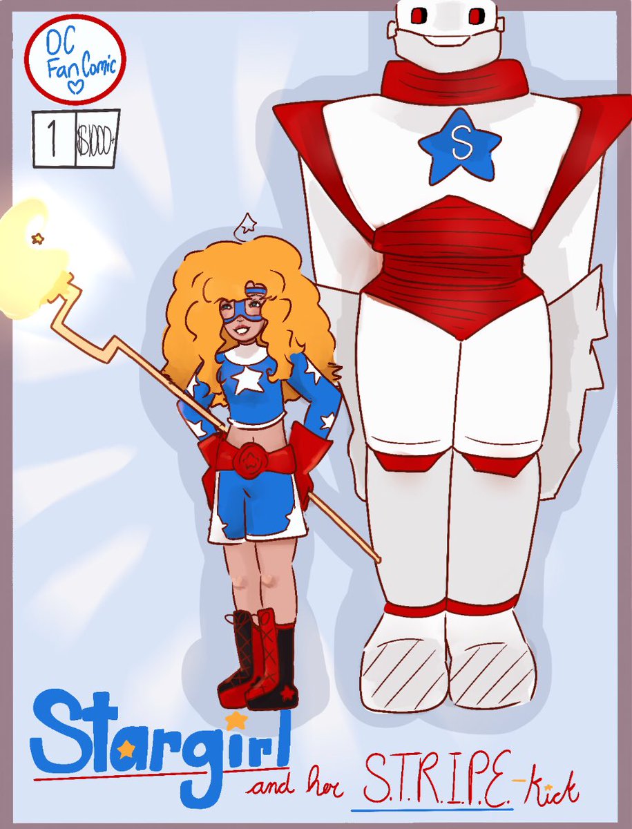 wuvemwah's tweet image. in another universe where im writing comics instead of reading them #stargirl