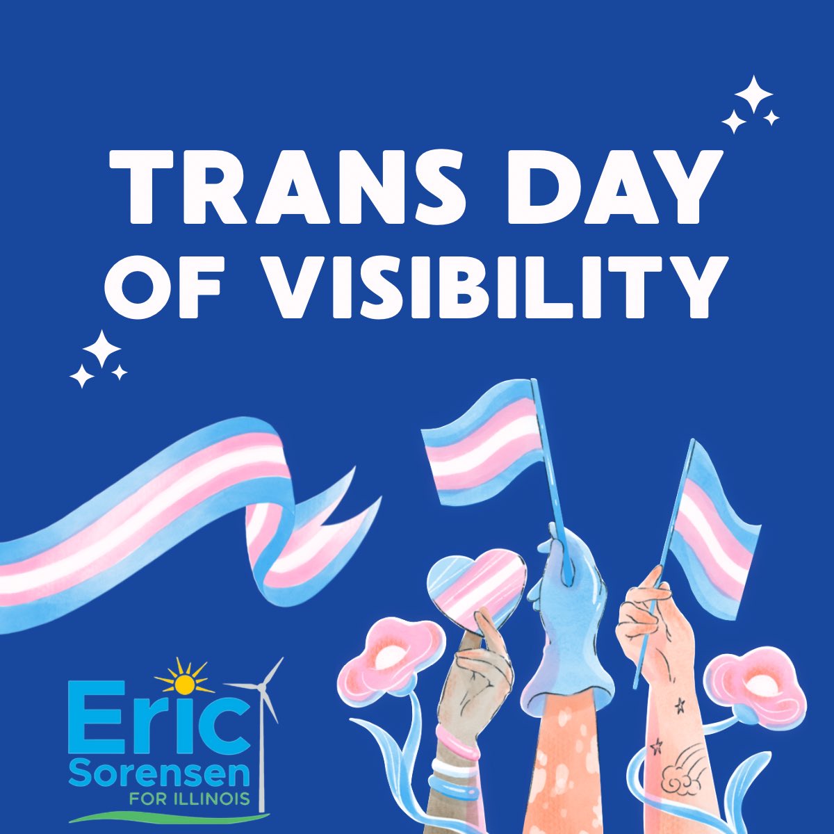 ERICSORENSEN's tweet photo. As Illinois’ first out LGBTQ Member of Congress, I want to say that my work is inspired by all people who persevere through adversity. 

Hate is not a family value and in our state we welcome and love all our neighbors. 🏳️‍⚧️ https://t.co/WL9xsy0E1l