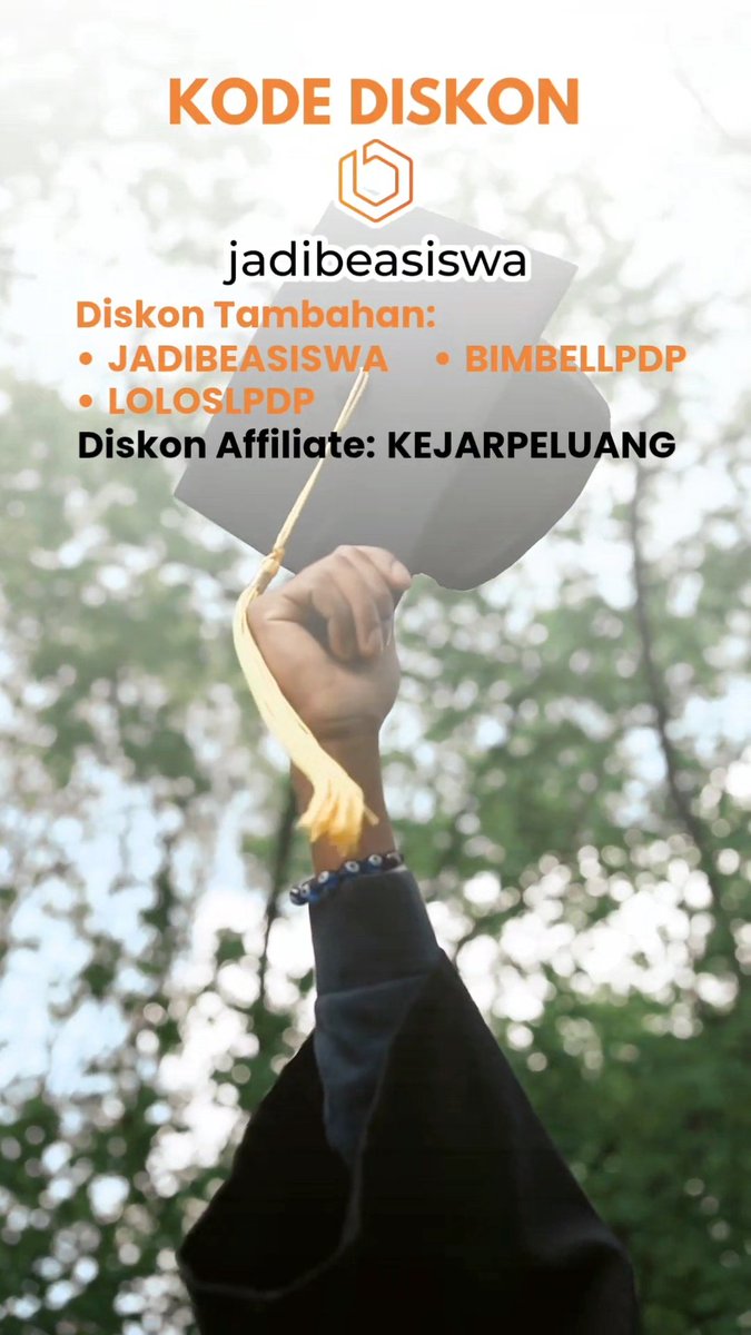 scoupsold's tweet photo. Dapatkan akses ke ribuan soal &amp; pembahasan lengkap tes beasiswa LPDP 2026 di JADIBEASISWA. 
Kode Diskon Affiliate Jadibeasiswa :
— KEJARPELUANG
Kode Diskon Tambahan Jadibeasiswa :
— JADIBEASISWA
— LOLOSLPDP
— BIMBELLPDP

t. jadi beasiswa #LPDP #beasiswalpdp #lpdp2026 https://t.co/vgHczNDmA6