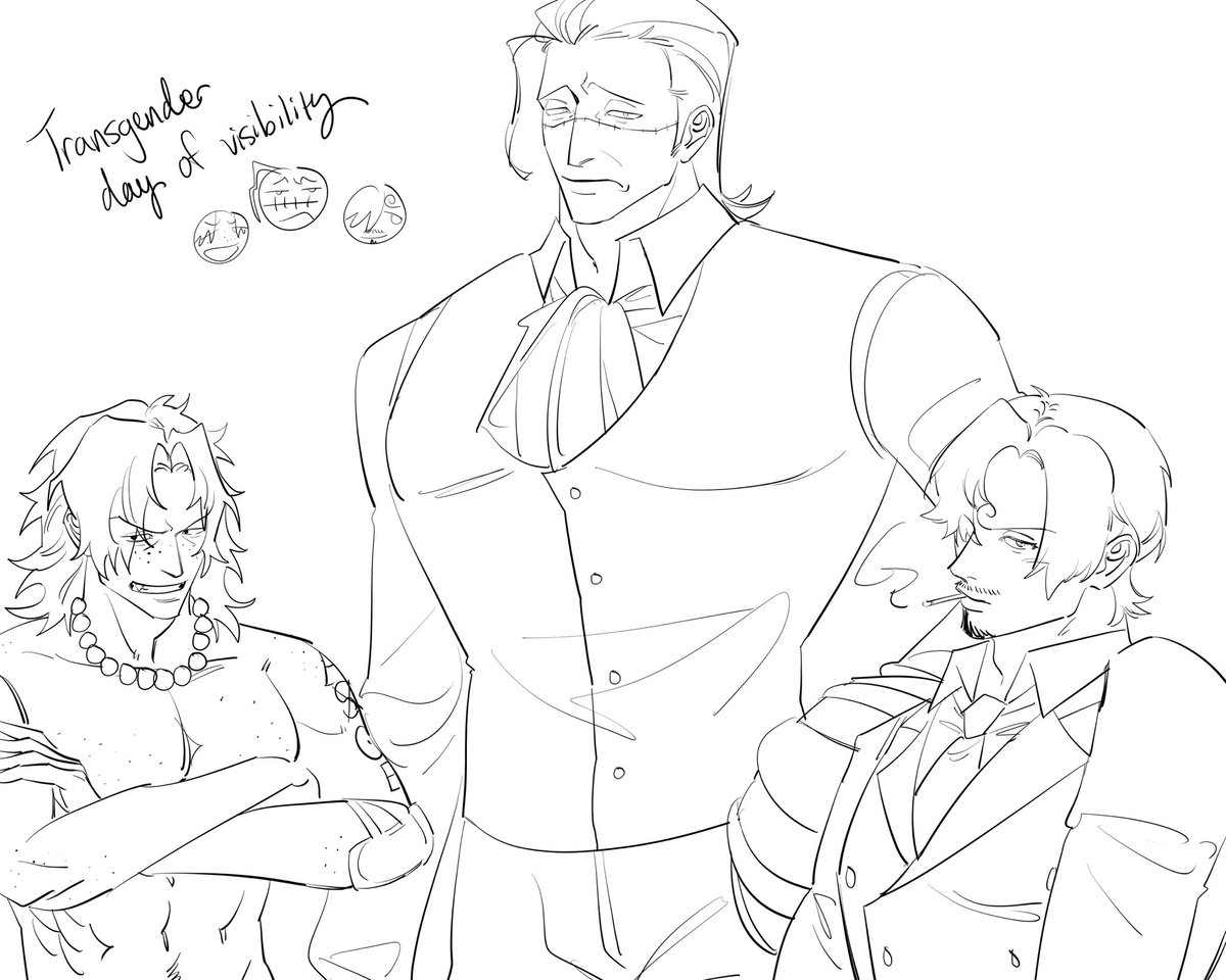 My faves are trans because I am trans (and crocodile just is canon idont make the rules)

Happy transgender day of visibility with my goats