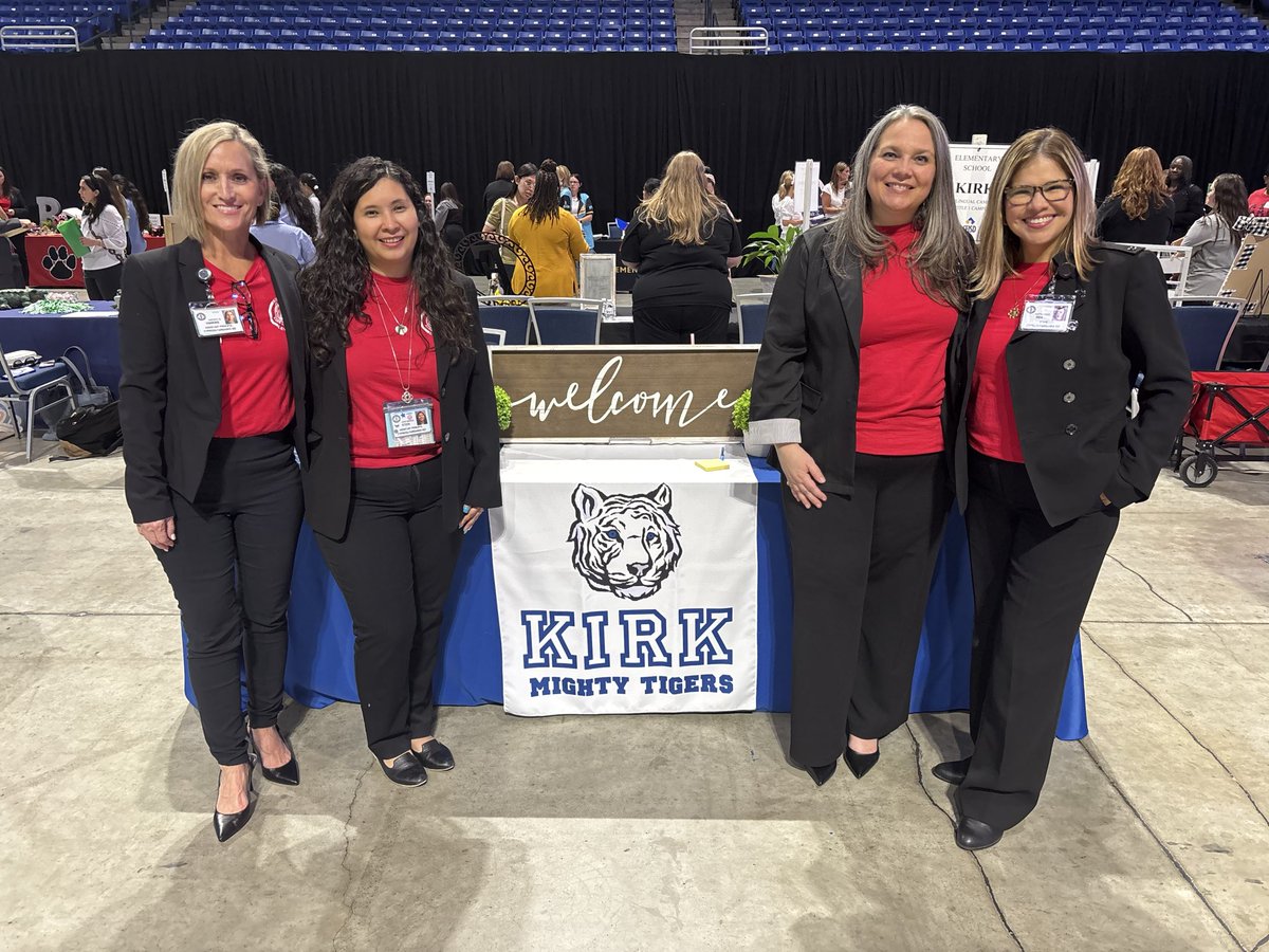 KirkElementary's tweet image. Our Admin Team enjoyed the Career Fair today, searching for new faces to join our school! 🍎 

We loved connecting with future educators! ✨

#KirkCan #CFISDspirit