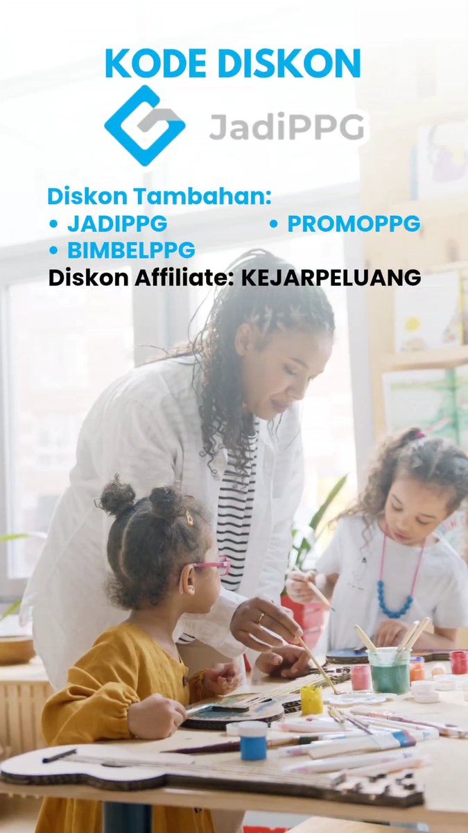 scoupsold's tweet photo. Dapatkan akses ke soal &amp; pembahasan lengkap Ujian Kompetensi PPG di JADI PPG. Pakai kode:
Kode Diskon Affiliate JADIPPG : KEJARPELUANG
Kode Diskon Tambahan JADIPPG :
— BIMBELPPG
— PROMOPPG
— JADIPPG

t. Jadi PPG #serdik #ppgprajabatan #ppgdalamjabatan #ukppgpiloting https://t.co/TmqjVNH6Ea