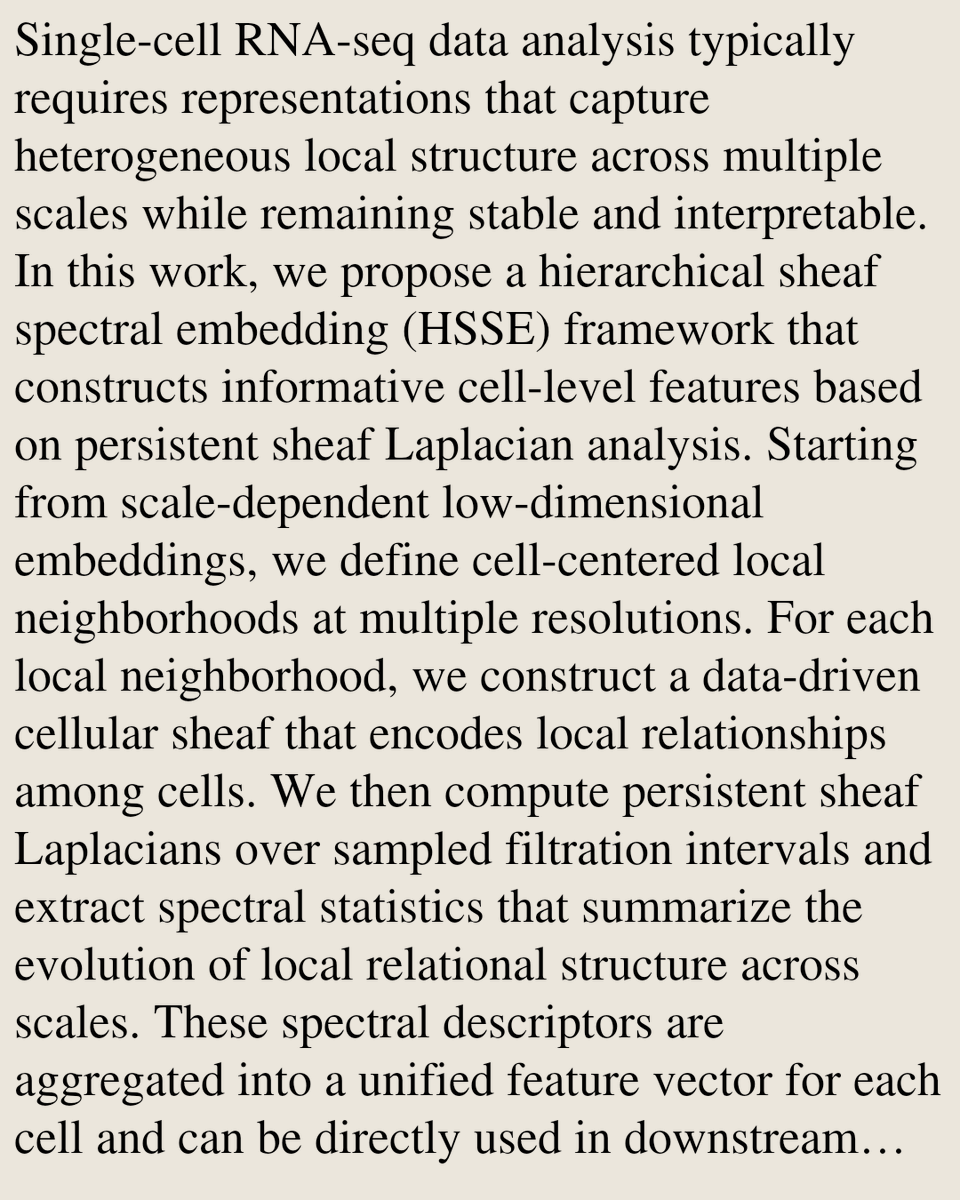 A Hierarchical Sheaf Spectral Embedding Framework for Single-Cell RNA ...