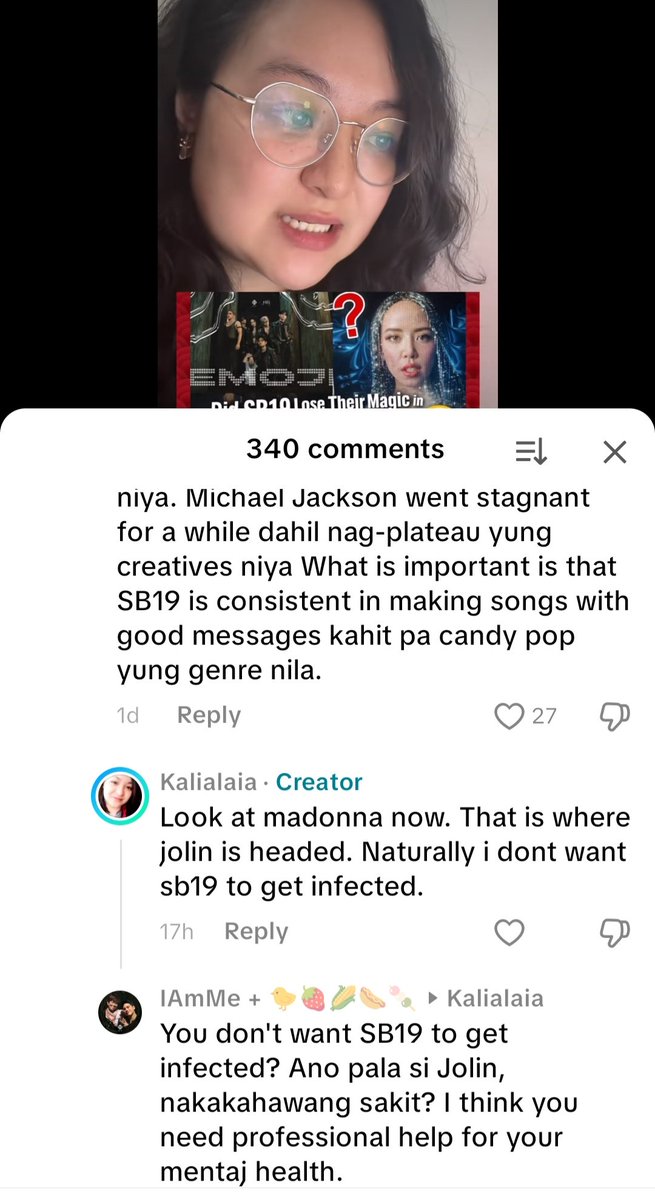 RachelL1963's tweet photo. Obvious na she's not in her right state of mind. Sagot ba yan ng matinong tao? 
May illusions of grandeur na si atecco kaka try hard to be relevant.
While MILLIONS are celebrating EMOJI, may isang ALIMANGO na nagpupumilit to pull it down. Awa na lang talaga. https://t.co/kiHCoa7BPN