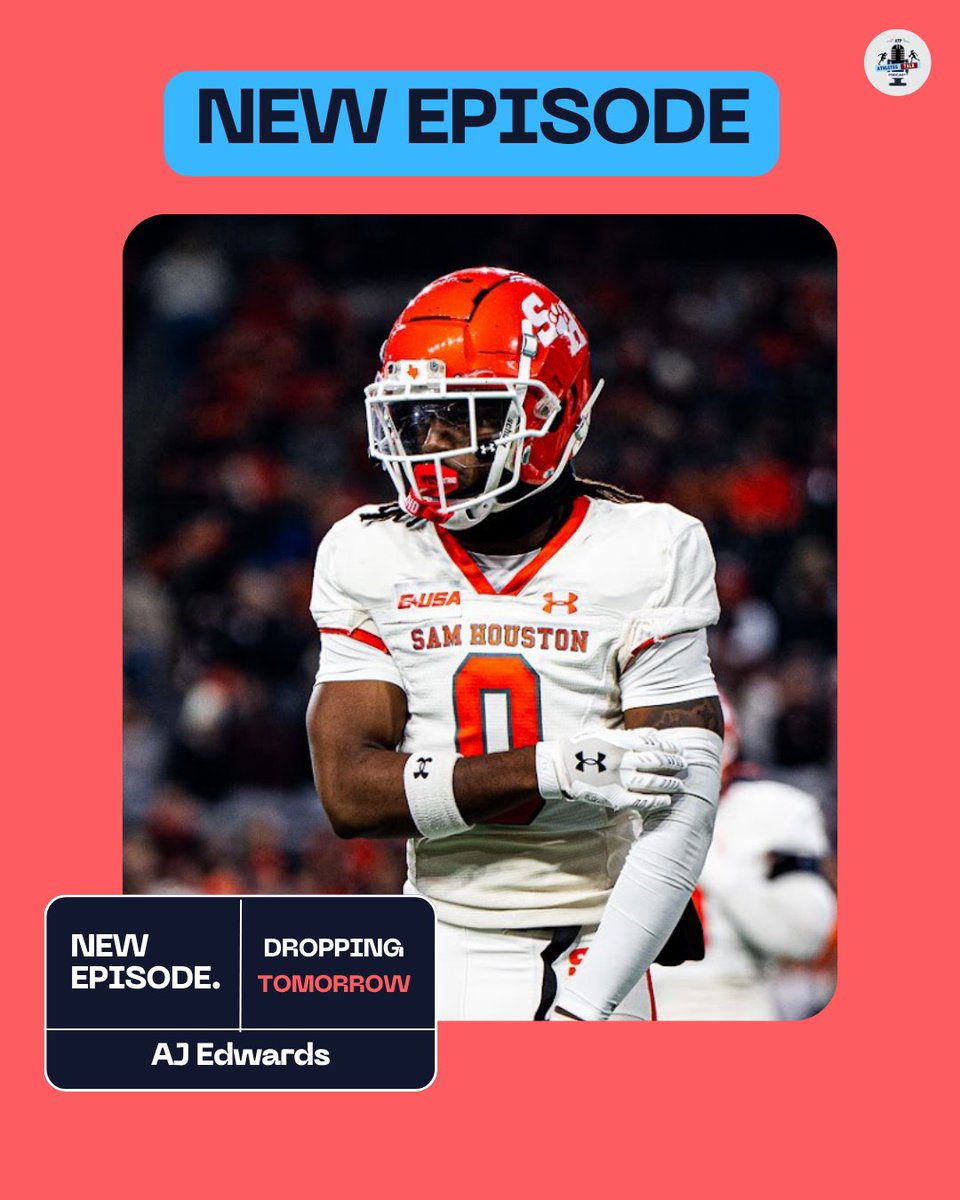 athletestalkpod's tweet photo. Listen to "Alonzo “AJ” Edwards Jr. | Sam Houston | From Walk-On to NFL | ATP EP 10" at 10 AM CST
https://t.co/aWwPWNLlBP 

@A1_edwards7 

Instagram: https://t.co/80yyYSfjux

X: https://t.co/QODcvo2IDS

Spotify: https://t.co/WIOQkIOzB4

Apple Podcast: https://t.co/iCcKGZdiGY https://t.co/z3r3qVJXdn