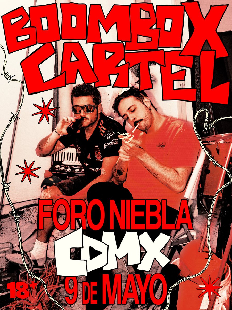 BoomboxCartel's tweet photo. CDMX 
9 de Mayo
boletos mañana 12pm https://t.co/ctOWo8JwFx