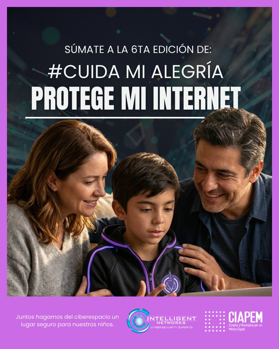 ciapemnacional's tweet image. 🌐Unámonos para construir un #futuro digital más seguro para l@s más jóvenes. ‍‍‍💙
#BeIntelligent #SeguridadDigitalInfantil #InternetSeguro #CuidaMiAlegria #ProtegeMiInternet #TransformandoElFuturo