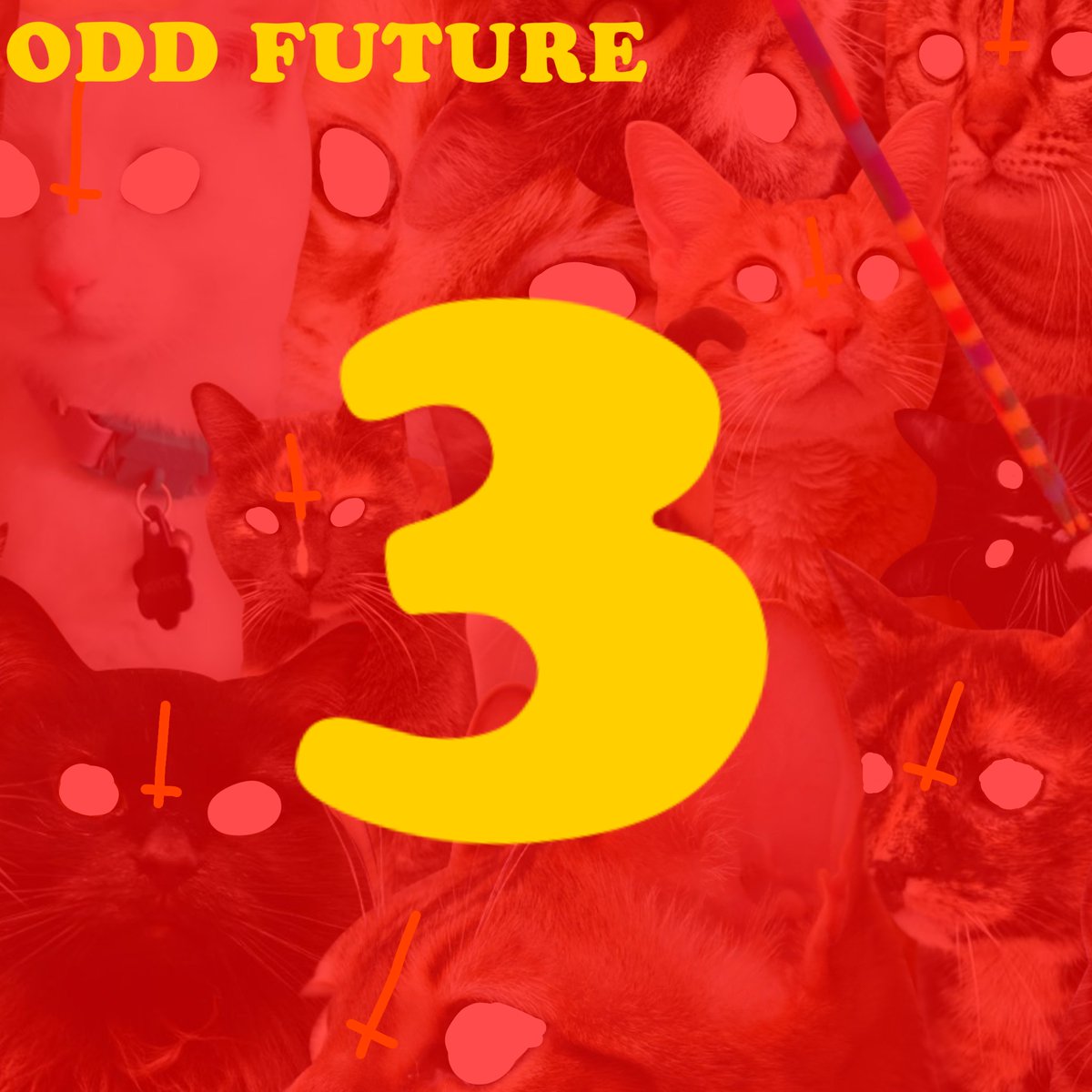 🚨NEW ALBUM
🍩 ODD FUTURE 
💿THE OF TAPE VOLUME 3

FEATURING
👤THE OF COLLECTIVE
👤VINCE STAPLES
👤THE INTERNET
👤A$AP ROCKY
👤 PHARRELL WILLIAMS 
👤DANNY BROWN 
👤 FRANK OCEAN (RUMORED)

🗓️ APRIL 1ST