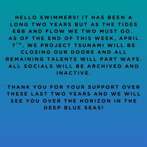 Project Tsunami tweet media