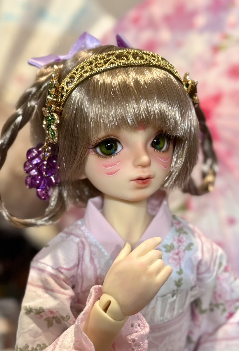 おはようございます！
今日から新年度ですね、まぁ私は特に変わりませんが🤣
夕霧のヘアセットしてみました✨
#おはドル #うちのこかわいい