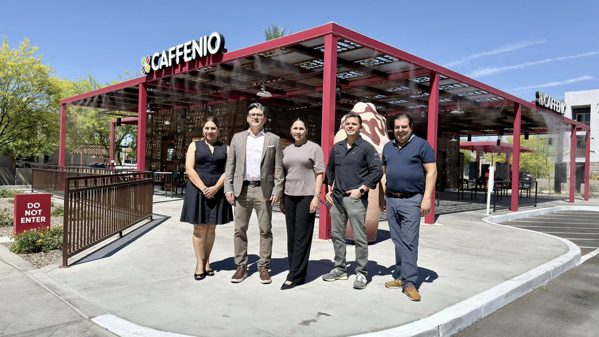 jorgem_yescas's tweet photo. In recent days, we had the opportunity to visit the first @caffenio 🇲🇽 location in the United States🇺🇸, right here in Mesa, Arizona—a 100% Mexican company bringing innovation and quality to the coffee experience.

We are very grateful to their leadership team for being part of our 2026 Golf Tournament and for their continued support.

Highly recommend Caffenio’s products—an excellent example of Mexican talent and entrepreneurship expanding beyond borders.