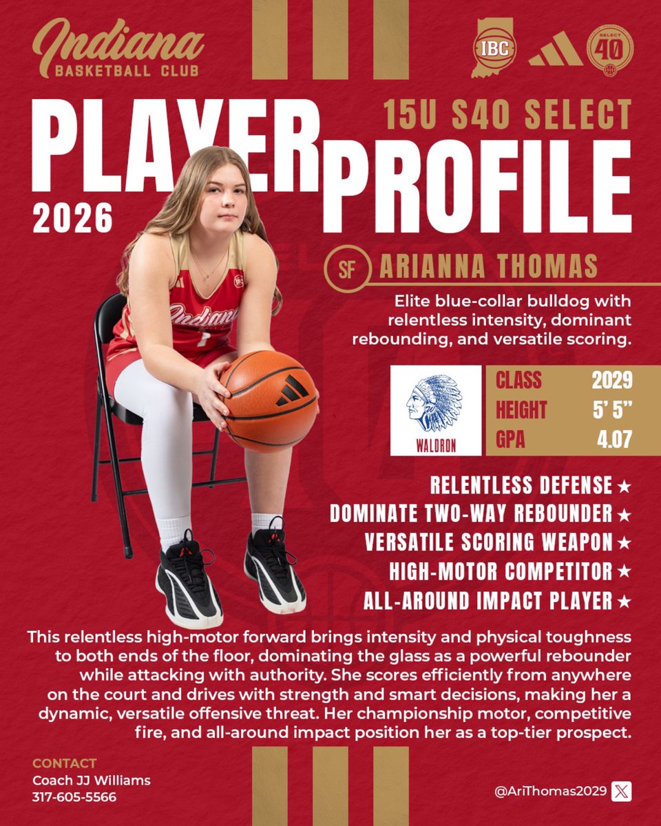 AriThomas2029's tweet photo. The come back is near.  Can't wait to get back on the court. @IBCWBB @IBCWBB_15uS40S @Waldrongbb1 @dlaker1 @coachjjackson3 @jizzlethacoach https://t.co/Vze1jGyLDv