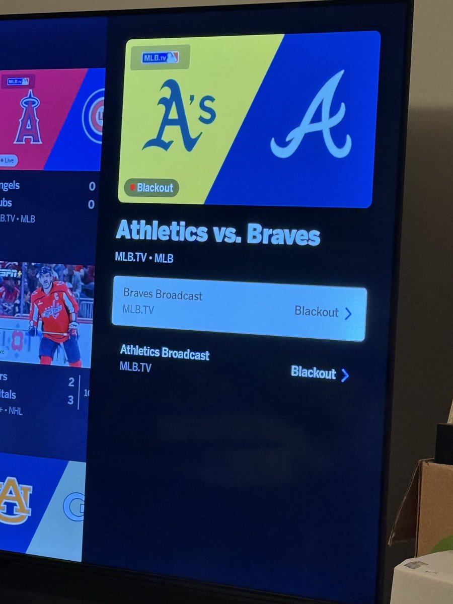 DaHendrixLegend's tweet photo. @Espn @MLBFanSupport @Braves remove the fucking blackout https://t.co/HUPNBX83aj