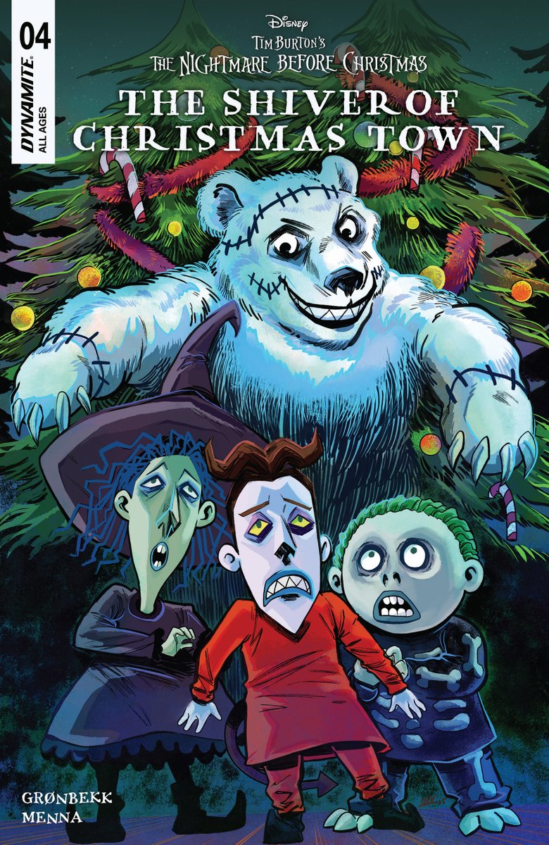 DynamiteComics's tweet photo. In stores this week, Tim Burton’s The Nightmare Before Christmas: The Shiver of Christmas Town #4 with covers by Jae Lee, Soo Lee, Alan Quah and a selection from the Disney Library.
#disney #timburton #nightmarebeforechristmas #torunngronbekk #edumenna #jaelee #soolee #alanquah
https://t.co/XN7OuxrB8z