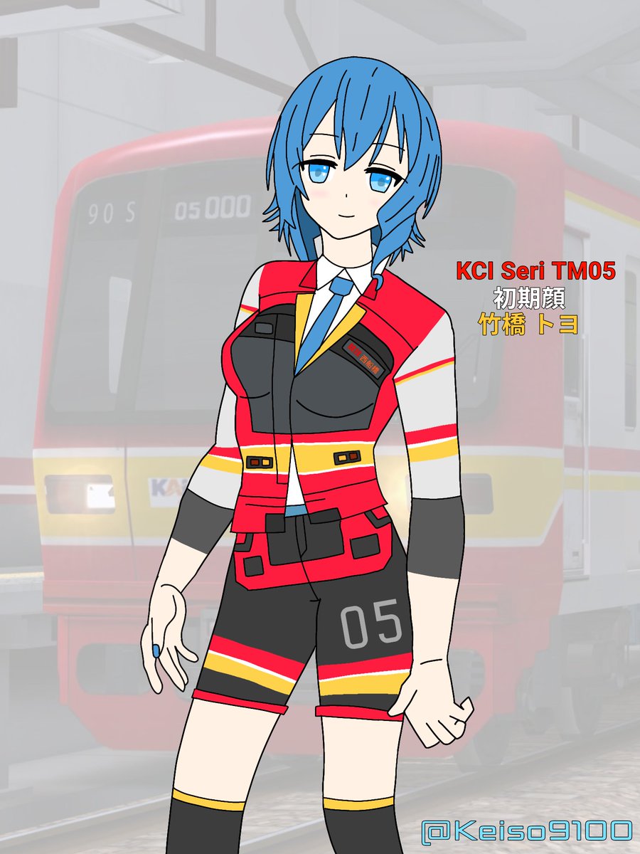 Keiso9100's tweet photo. #ACCESSLINE #鉄道擬人化  #イラスト
竹橋トヨさんのKRL仕様！
個人的にKAIで1番好きな車両です！
Ini adalah personifikasi seri Tokyo Metro 05 versi KRL karya Toyo Takebashi!
Secara pribadi, ini kereta favorit saya di KAI! https://t.co/wrS8DjLeDD