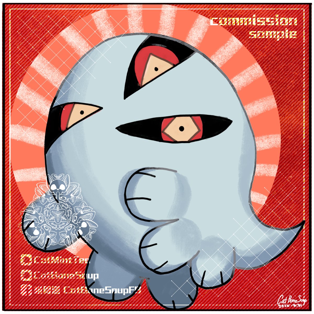 昨日幫觀眾畫大頭貼 超開心  #catbonesoup