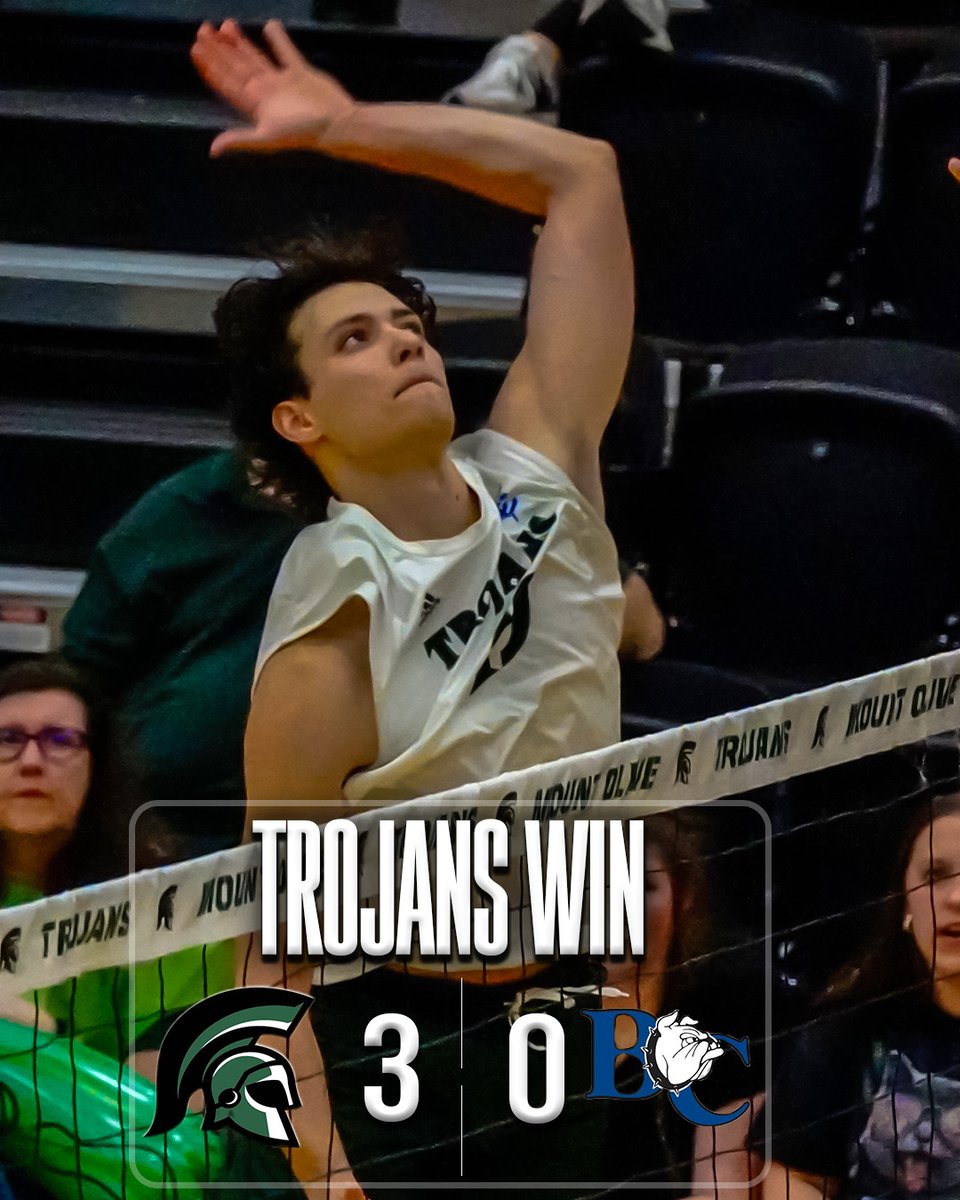 Another night, another sweep 🧹🧹🧹

Mount Olive takes down Barton in straight sets!!!

#GOTrojans