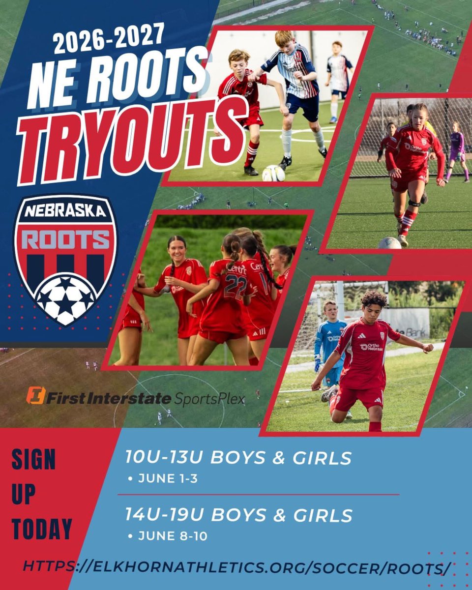 austinbrake's tweet image. 📅 Save the Date | Nebraska Roots Soccer (EAA) Tryouts &amp;amp; Camp ⚽️

As a parent and a coach, I’m always paying attention to environments that actually help kids grow—and @ElkhornSoccer is one worth keeping on your radar! 

#forwardalwaysforward #NERoots #Soccer #Omaha