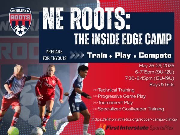 austinbrake's tweet image. 📅 Save the Date | Nebraska Roots Soccer (EAA) Tryouts &amp;amp; Camp ⚽️

As a parent and a coach, I’m always paying attention to environments that actually help kids grow—and @ElkhornSoccer is one worth keeping on your radar! 

#forwardalwaysforward #NERoots #Soccer #Omaha