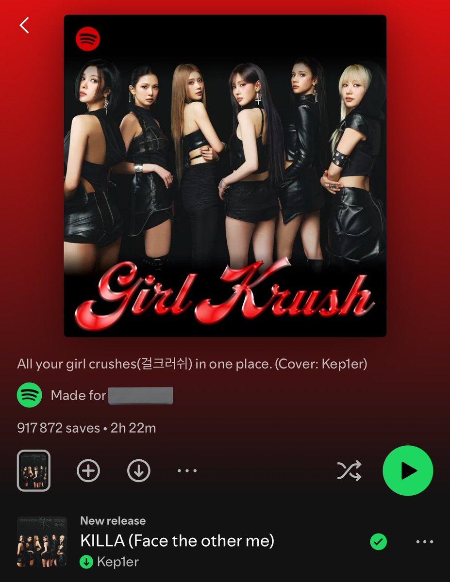 kep1graphia's tweet photo. [💜💫] INFO

KILLA ha sido agregada a estas dos playlists grandes de K-pop en Spotify <3

🔗 https://t.co/kXeGBEVwPN
🔗 https://t.co/gSCUQmqtaD

KILLA OUT NOW
#CRACKCODE_Released_Today
#크랙코드_지금_출격 
#Kep1er #케플러 https://t.co/Ly1hojwaHl