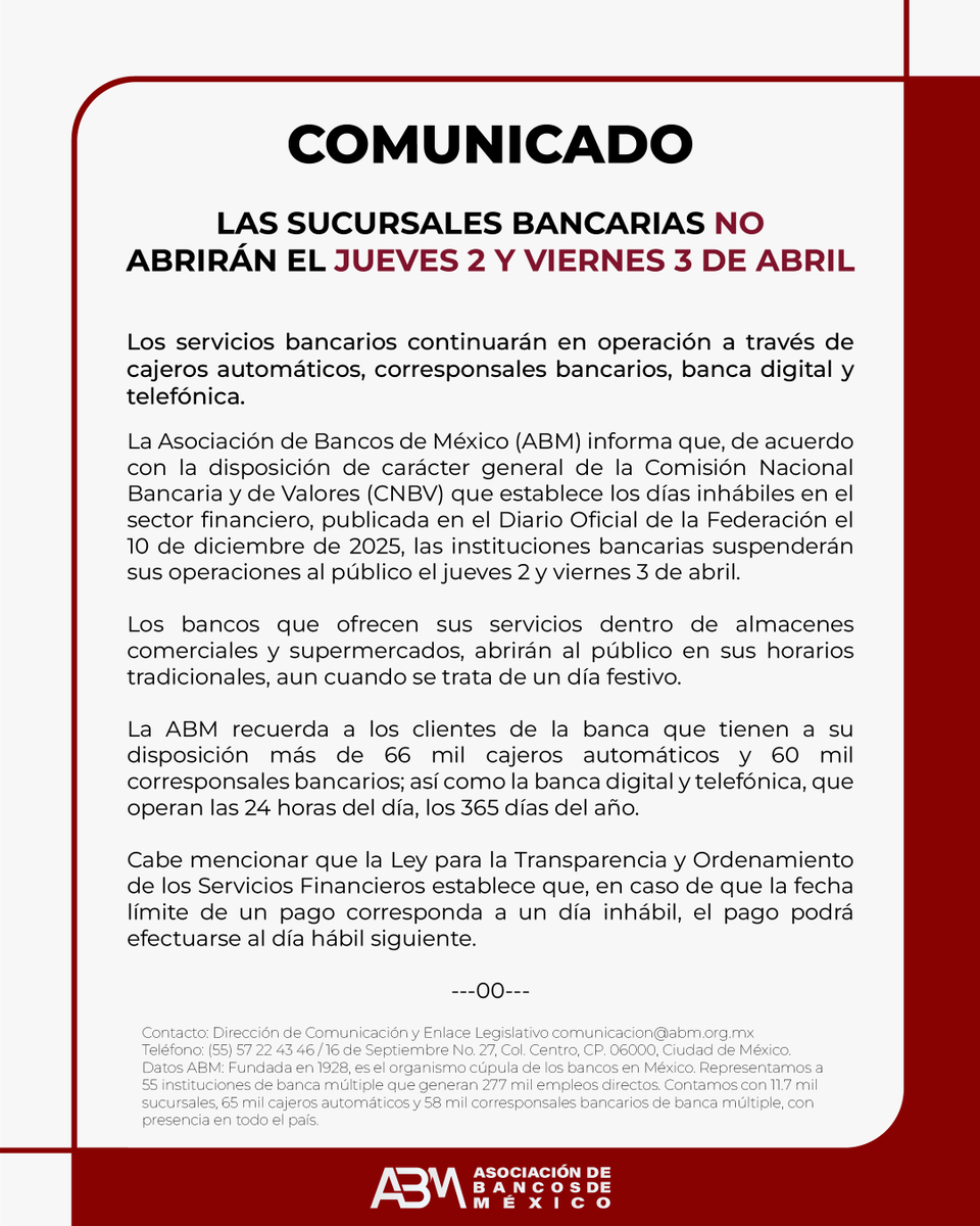 Asociación de Bancos de México tweet media