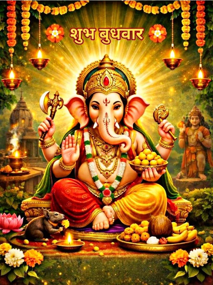 वक्रतुंड  महाकाय, सूर्यकोटि  समप्रभ।
निर्विघ्नं कुरु मे देव,सर्वकार्येषु सर्वदा॥ 

जय जय श्री गणेश जी 🙏🚩