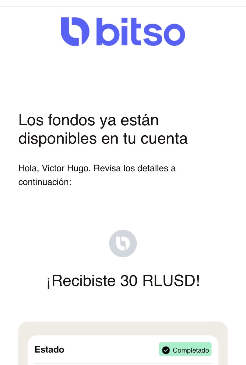 VictorPinaApple's tweet photo. Email que espero cada semana , rendimientos y Staiking @Bitso https://t.co/xFdYZDXXDb