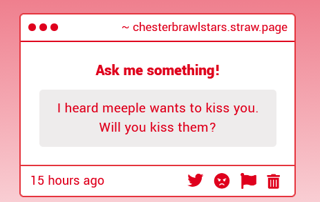 Ult1m2ateR0b0t's tweet photo. If they really want to kiss me, they’re gonna have to say it to my face. High stakes, high rewards, right? https://t.co/WeXkjNHsGH