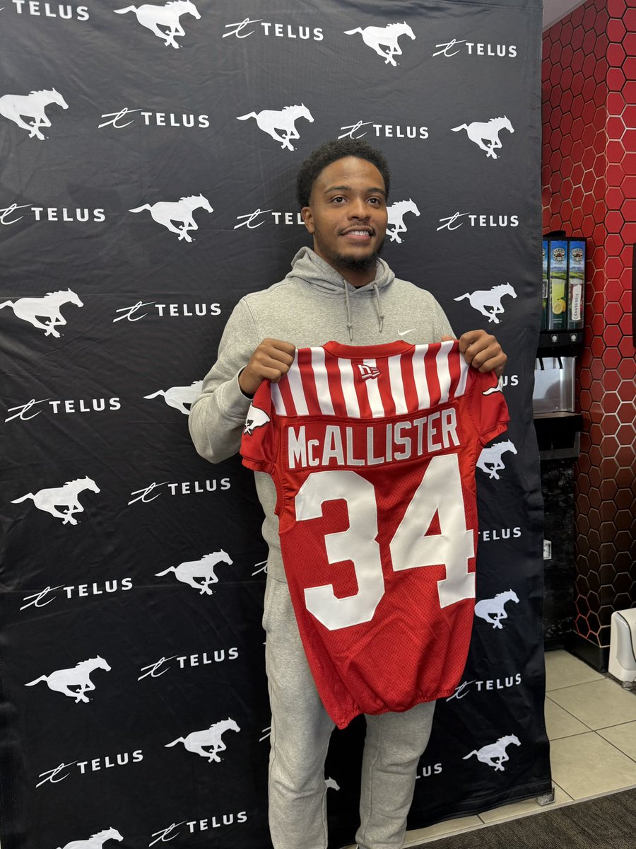 calstampeders's tweet image. Newly signed RB/KR Tyreik McAllister will wear #34 🐎

#TogetherWeRide