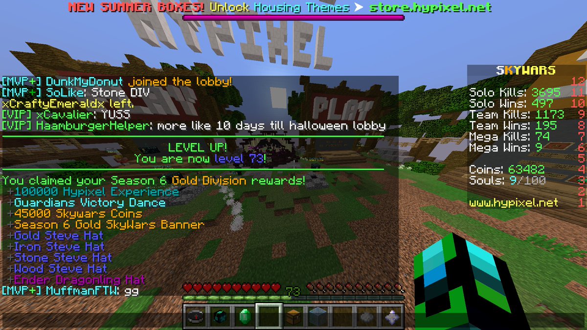 HypixelNostalg's tweet photo. Anyone remember claiming your ranked rewards at the end of a season? https://t.co/v4kW7cjUxu