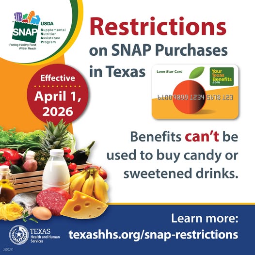 KPRC2Stephania's tweet photo. #ALERT: Starting tomorrow, SNAP recipients in Texas won't be able to use those benefits to buy candy or sweetened drinks. I've been looking into this for months &amp; the changes aren't cut and dry. What questions do you have? https://t.co/cbOIu7qCdO