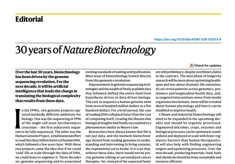 Nature Biotechnology tweet media