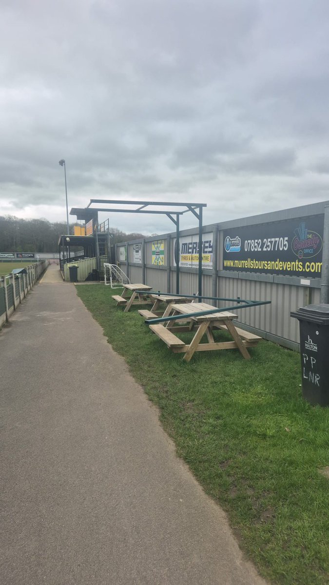 RuncornSuppClub's tweet photo. 🏟🔩 | Stand update!

If you were at the Bury game and could see beyond the mass of people, you may have seen that Spenny has started work on the new stand.

This stand will provide us with much needed terracing and will incorporate an elevated platform for disabled supporters. https://t.co/UYQCZCwjYX